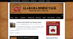 Desktop Screenshot of alabamahorsetalk.com