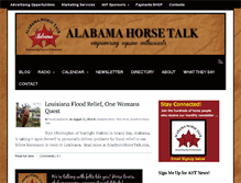 Tablet Screenshot of alabamahorsetalk.com